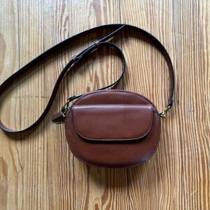 Fossil Brown Leather Belt Bag/Crossbody